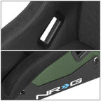 NRG Innovations Racing Bucket Seat Large Size RSC-302CF-GN for Universal (2010–2023)