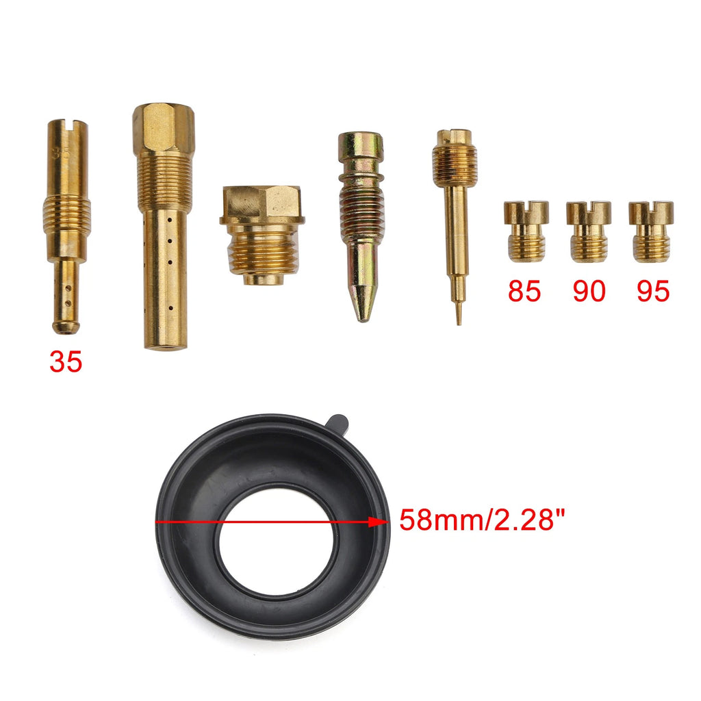 Set of 1 Carburetor Rebuild Repair Kit for Honda CBR250R (1986–1988)