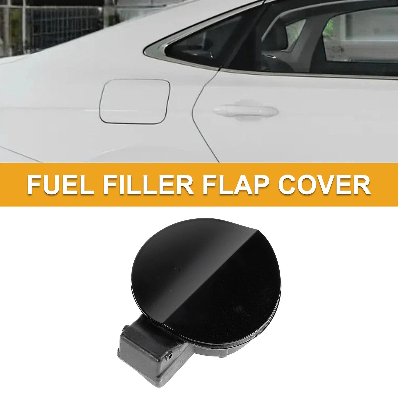 Fuel Tank Door Cap for Volkswagen CC (2006–2012) - Black Filler Flap Cover