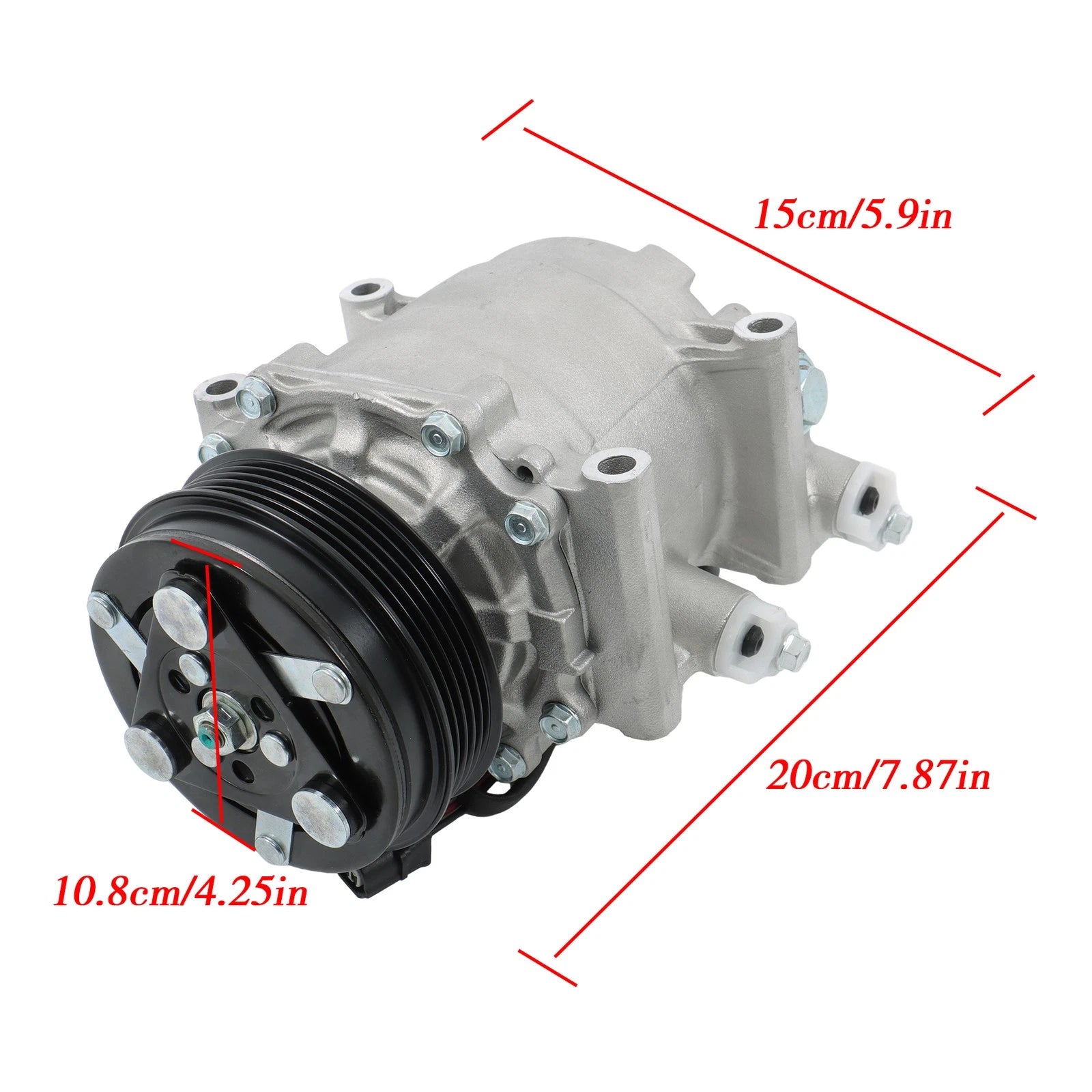 A/C Compressor with 4-Groove Pulley for Honda Insight CR-Z (2010–2015)