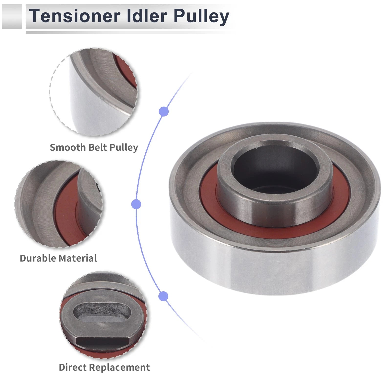 Drive Belt Idler Pulley for Honda Accord (1998–2002) No. 13404PT0003