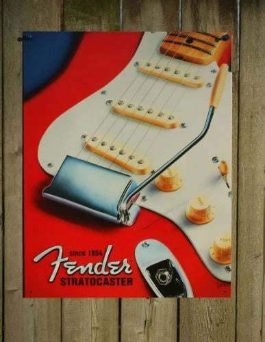 Vintage Replica Tin Metal Sign for Fender Electric Guitar (1766)