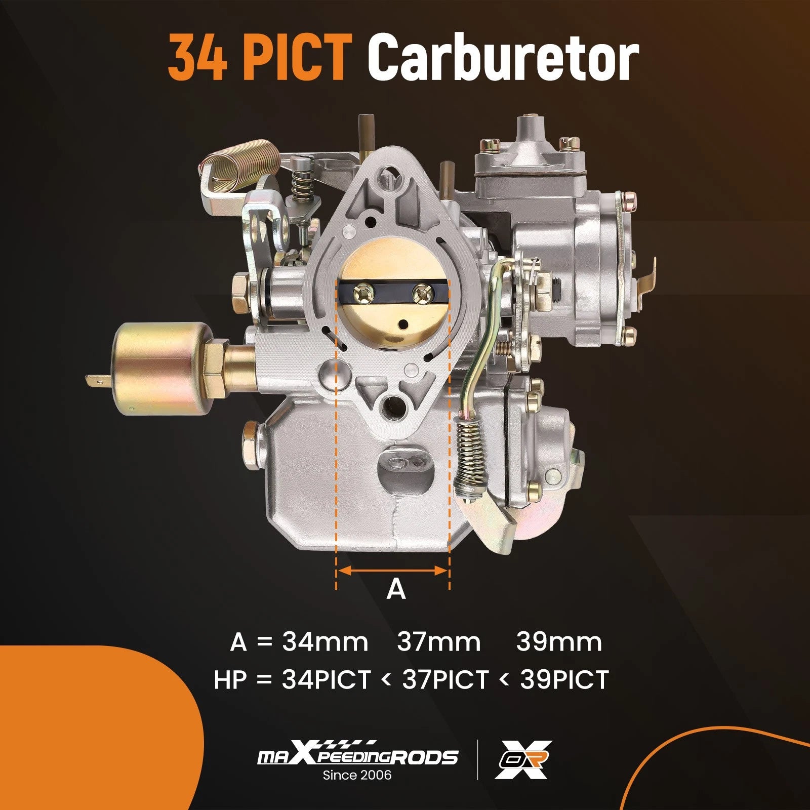 Carburetor for VW Beetle Thing (1971–1979) Dual Port 1.6L