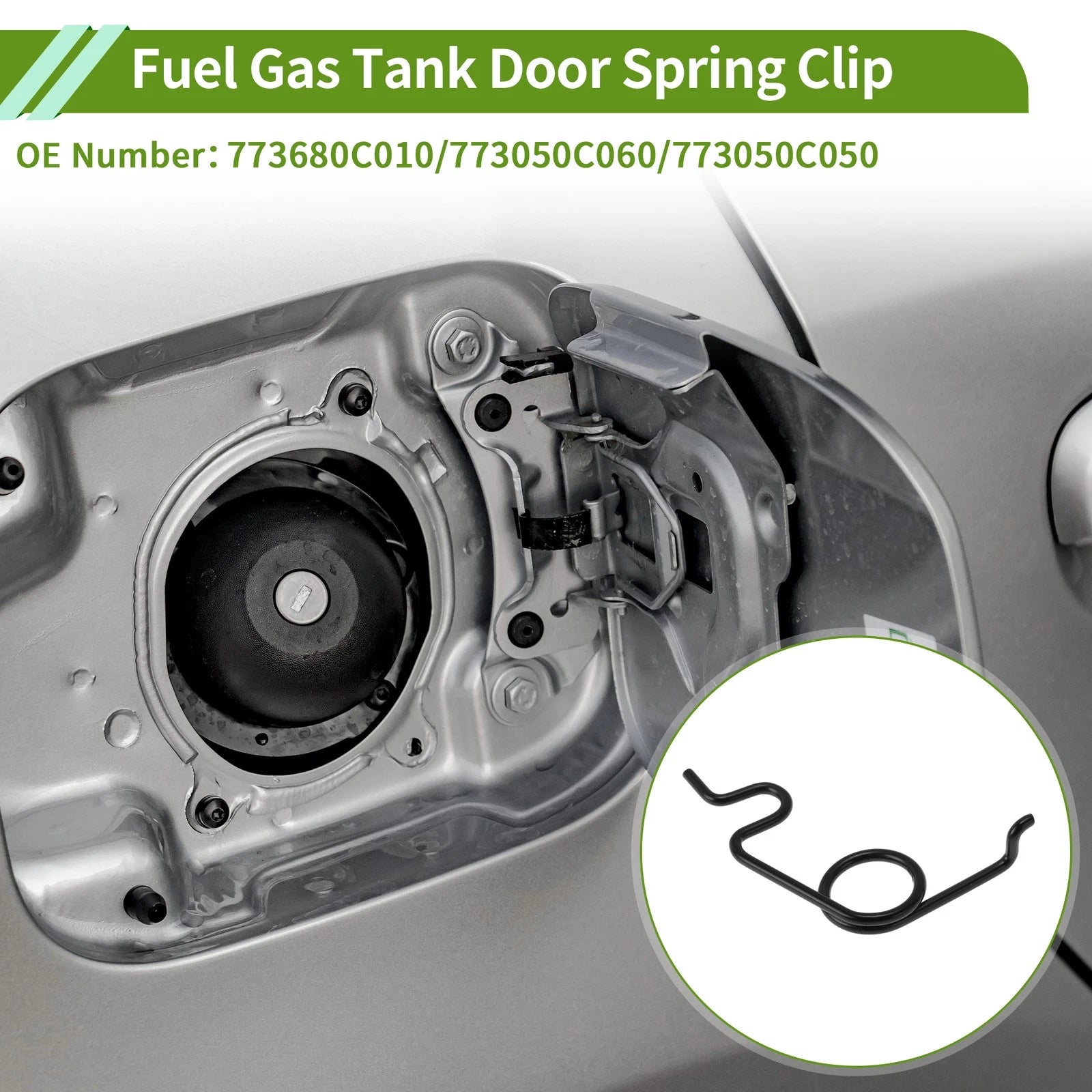 Fuel Gas Tank Door Spring Clip for Toyota Tundra (2007–2021) No. 773680C010