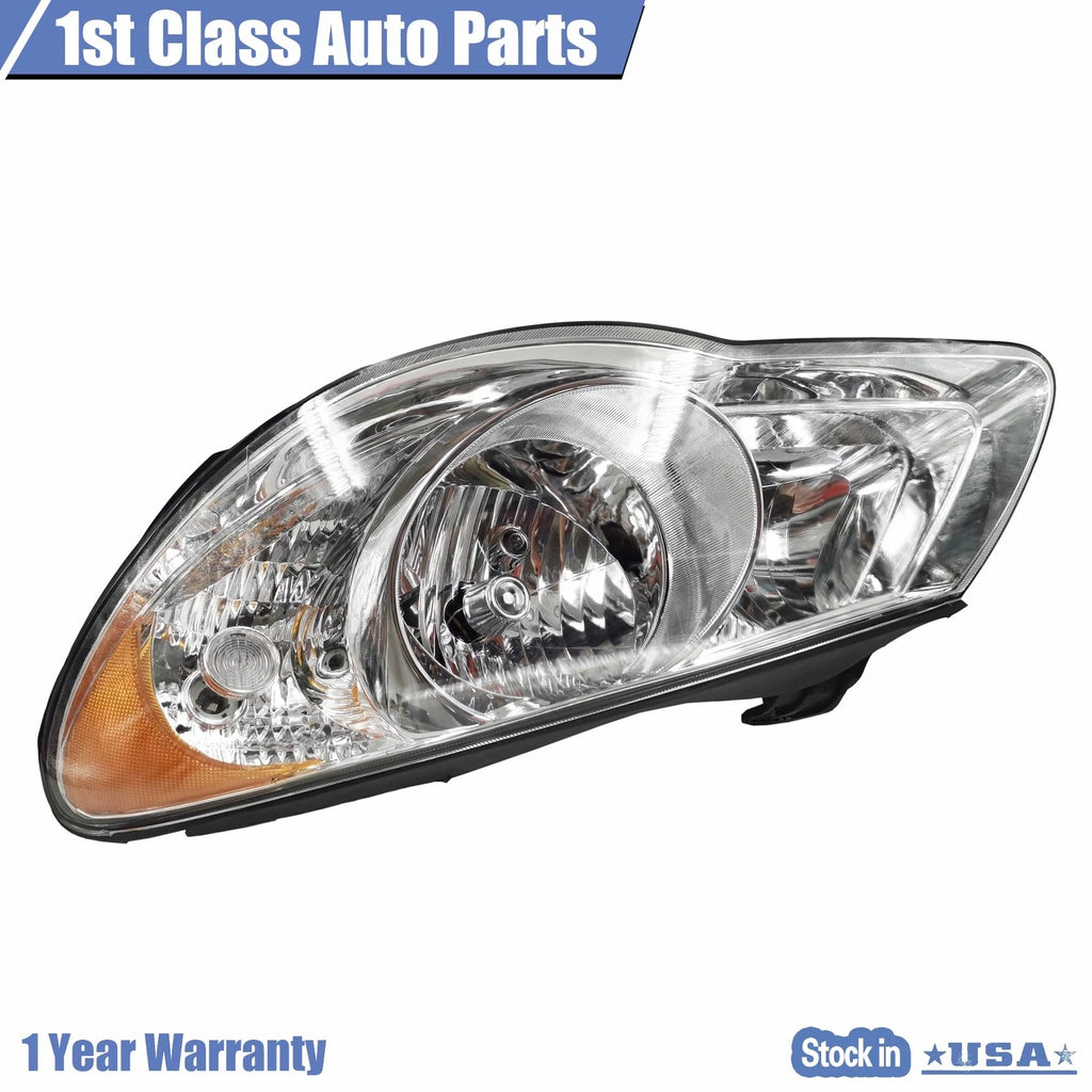 Front Left Clear Headlamp Assembly for Hyundai Elantra (2007-2010)