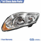 Front Left Clear Headlamp Assembly for Hyundai Elantra (2007-2010)