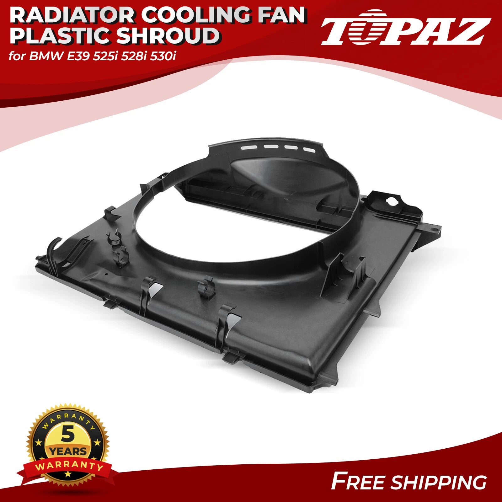 Radiator Cooling Fan Shroud for BMW E39 525i 528i 530i (1997–2003)