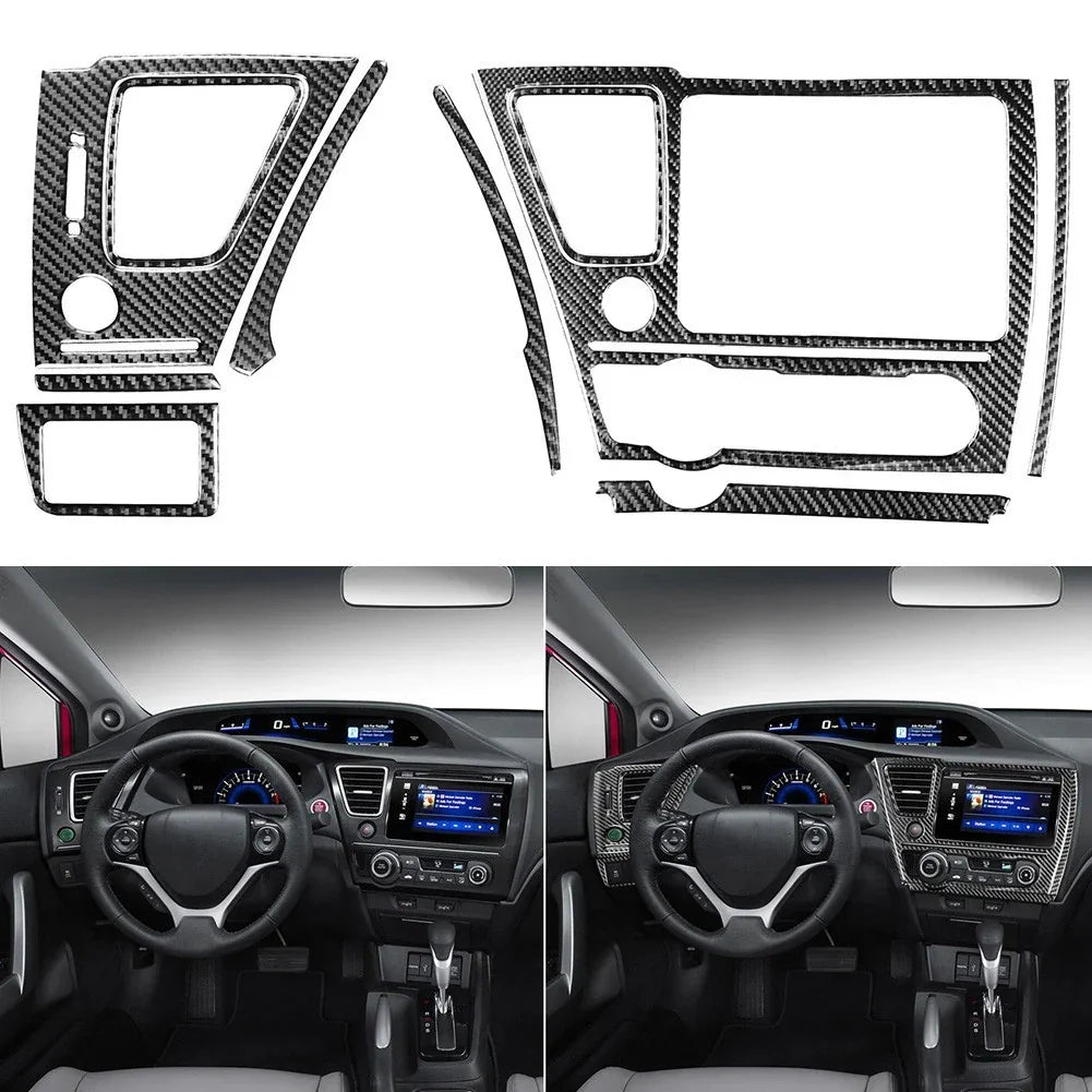 10 x Carbon Fiber Decal Set for Honda Civic 9th (2006–2011)