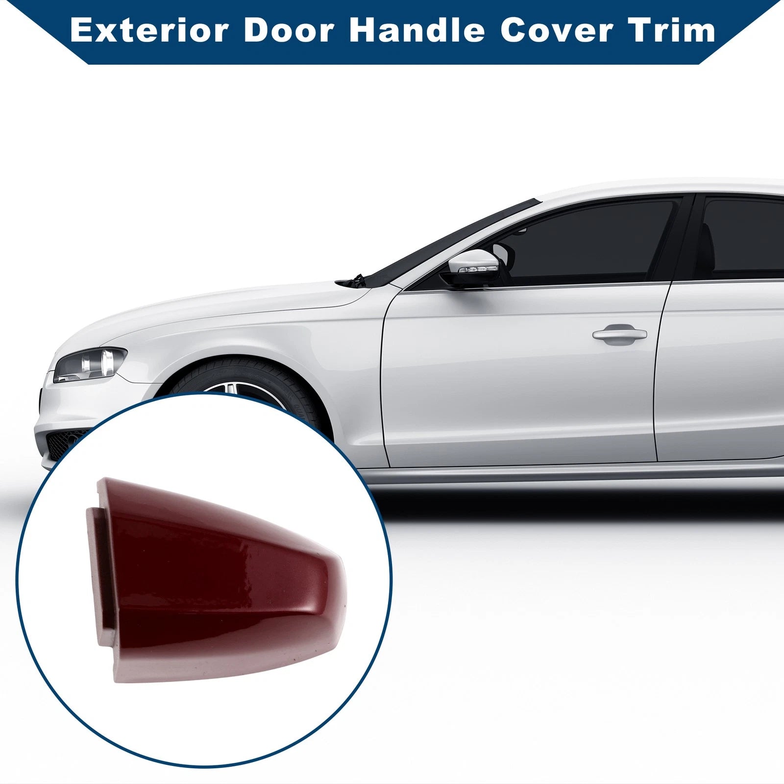 Exterior Door Handle Cover Trim for BMW X1 X2 X5 F15 X6 F16 (2014–2019) Wine Red