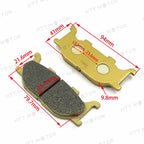 Set of 2 Front Organic Disc Brake Pads for Yamaha XV 250 Virago (FA199)