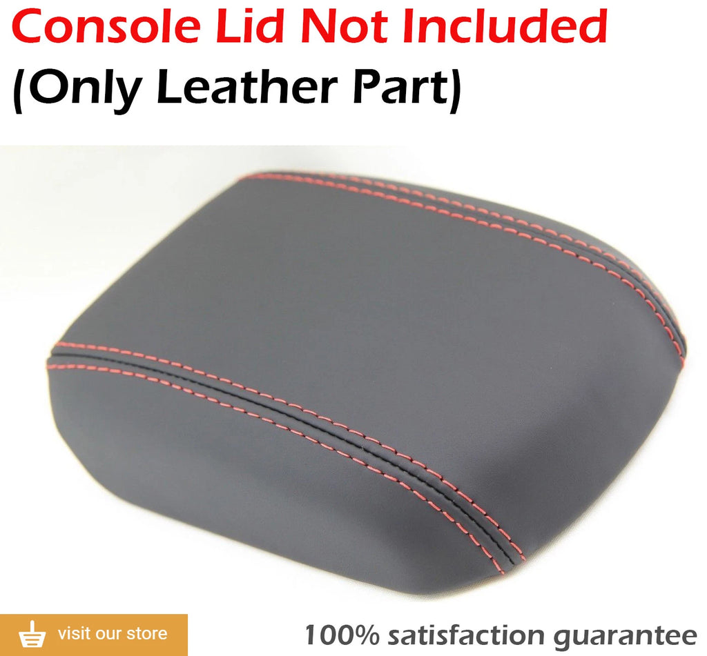 Center Console Armrest Cover for Chevrolet Cruze (2011–2015) Red Stitch