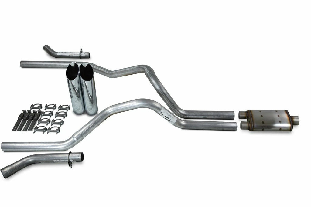 2.5" Dual Exhaust Kit for Ford F150 (2021–2025) with Slash Tips