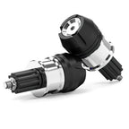 CNC Aluminum Handlebar Grips Bar End Cap Plug for Motorcycle ATV Silver