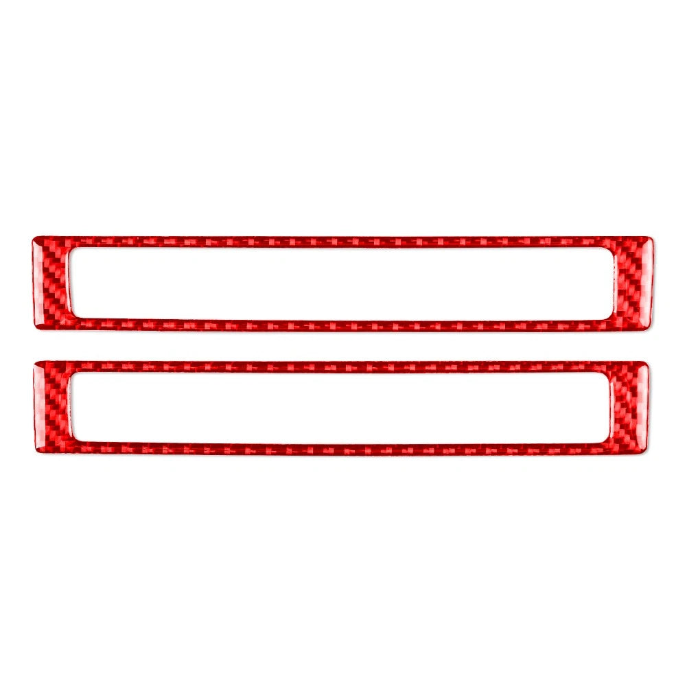 Interior Door Sill Accent Cover Trim for Honda S2000 (2004–2009) Carbon Fiber Red