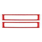 Interior Door Sill Accent Cover Trim for Honda S2000 (2004–2009) Carbon Fiber Red