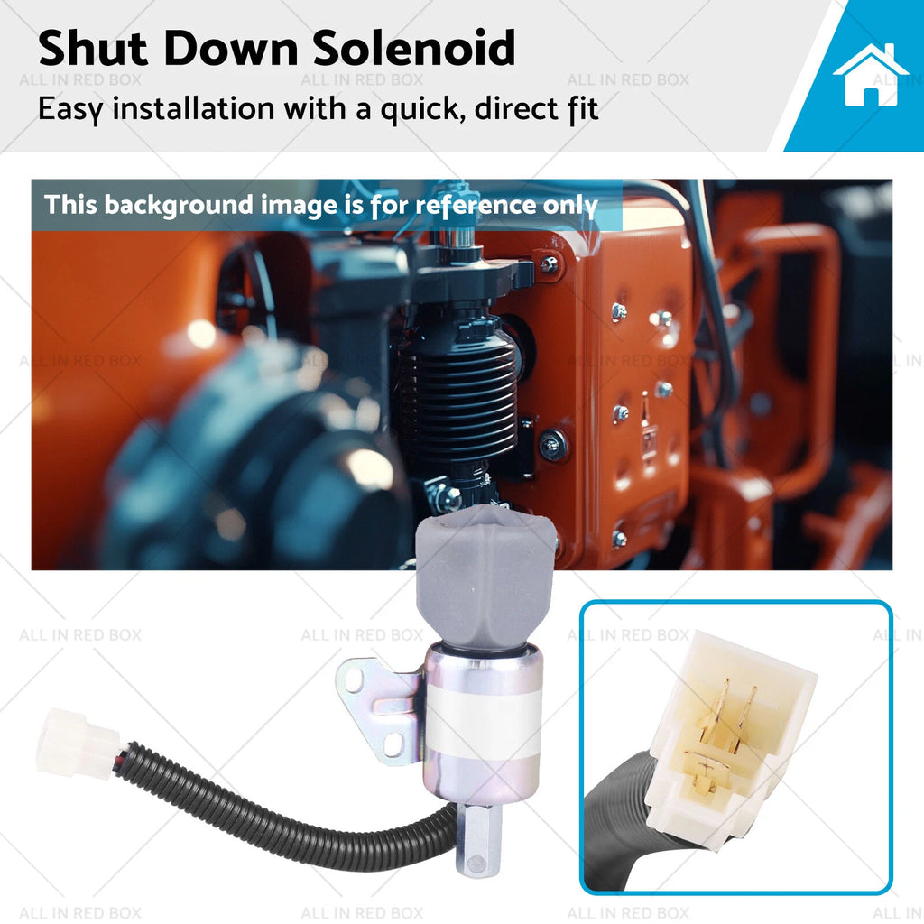 Shut Down Solenoid for Kubota Various (1756ES-12SUC5B1S5, 17520-60013)