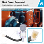Shut Down Solenoid for Kubota Various (1756ES-12SUC5B1S5, 17520-60013)