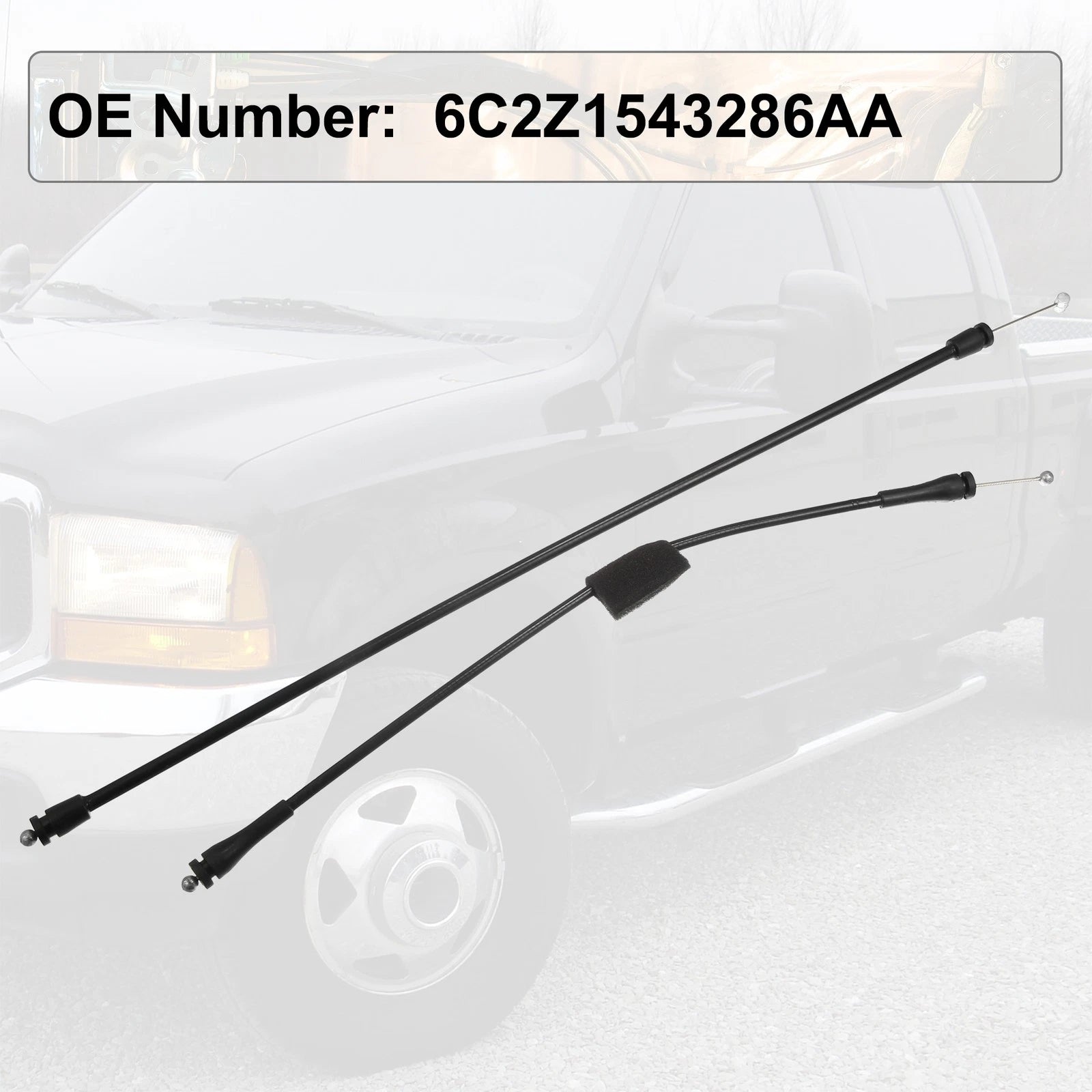 2 Pcs Door Latch Lock Connecting Rod Cable for Ford E150 E250 E350 