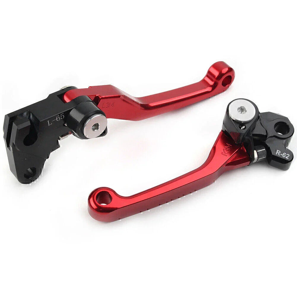 Red Pivot Brake Clutch Levers for YAMAHA WR 250F WR 450F (2003-2023)