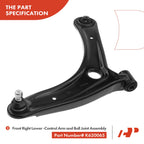 Set of 4 Front Control Arm, Ball Joint & Tie Rod for Jeep Compass Patriot (2007–2017)