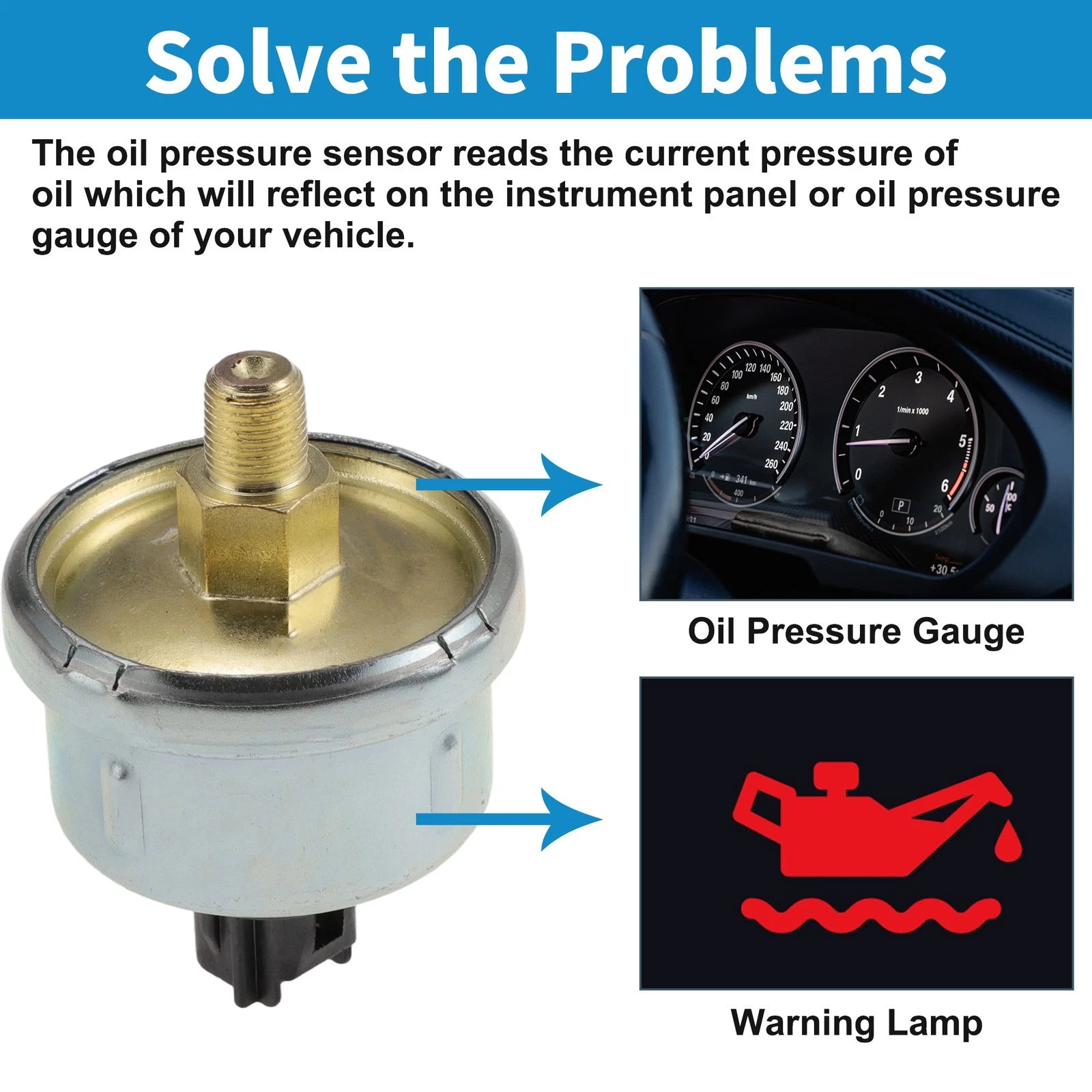 1 pcs Engine Oil Pressure Sensor No.8352060050 for Lexus LX470 (1998–2007)