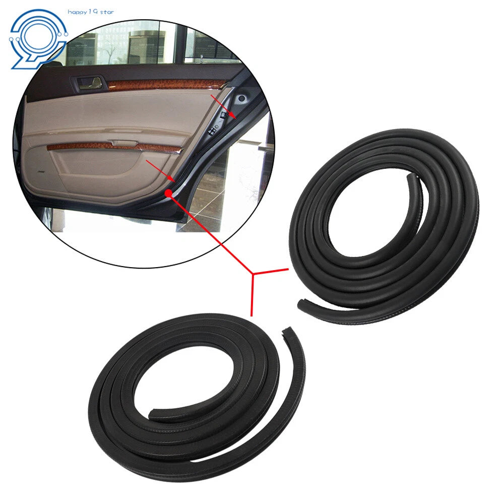 Set of 2 Rubber Door Weatherstrip Seals for Chevrolet GMC Tahoe Yukon