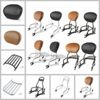 Sissy Bar Backrest Pad Luggage Rack for Indian Chief (2014–2023)