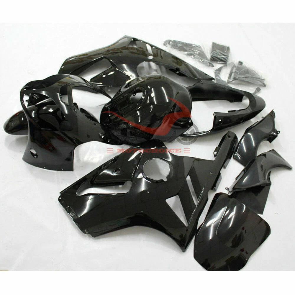 Glossy Black Fairing Kit for Kawasaki Ninja ZX12R (2000–2001)
