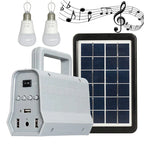 Portable Mini Solar Power Lighting System with Music Speaker