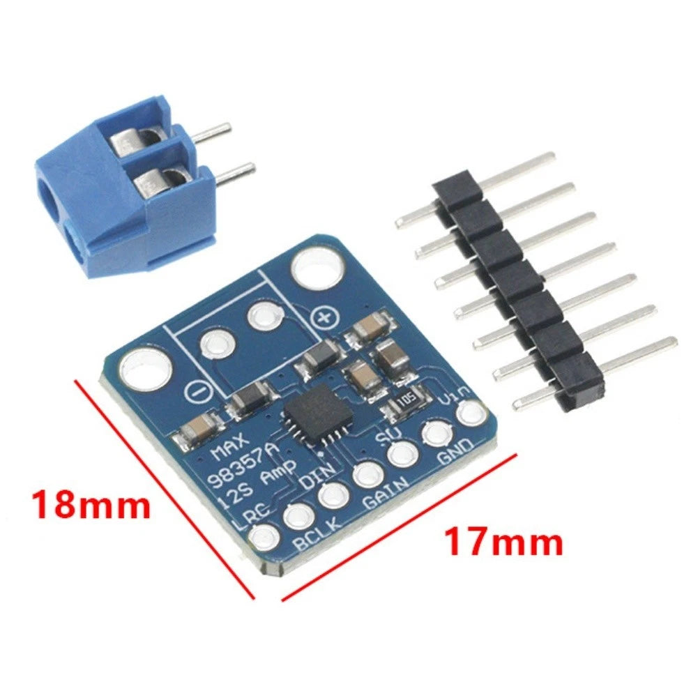 5pcs MAX98357 I2S Class D 3W Amplifier for Raspberry Pi Projects