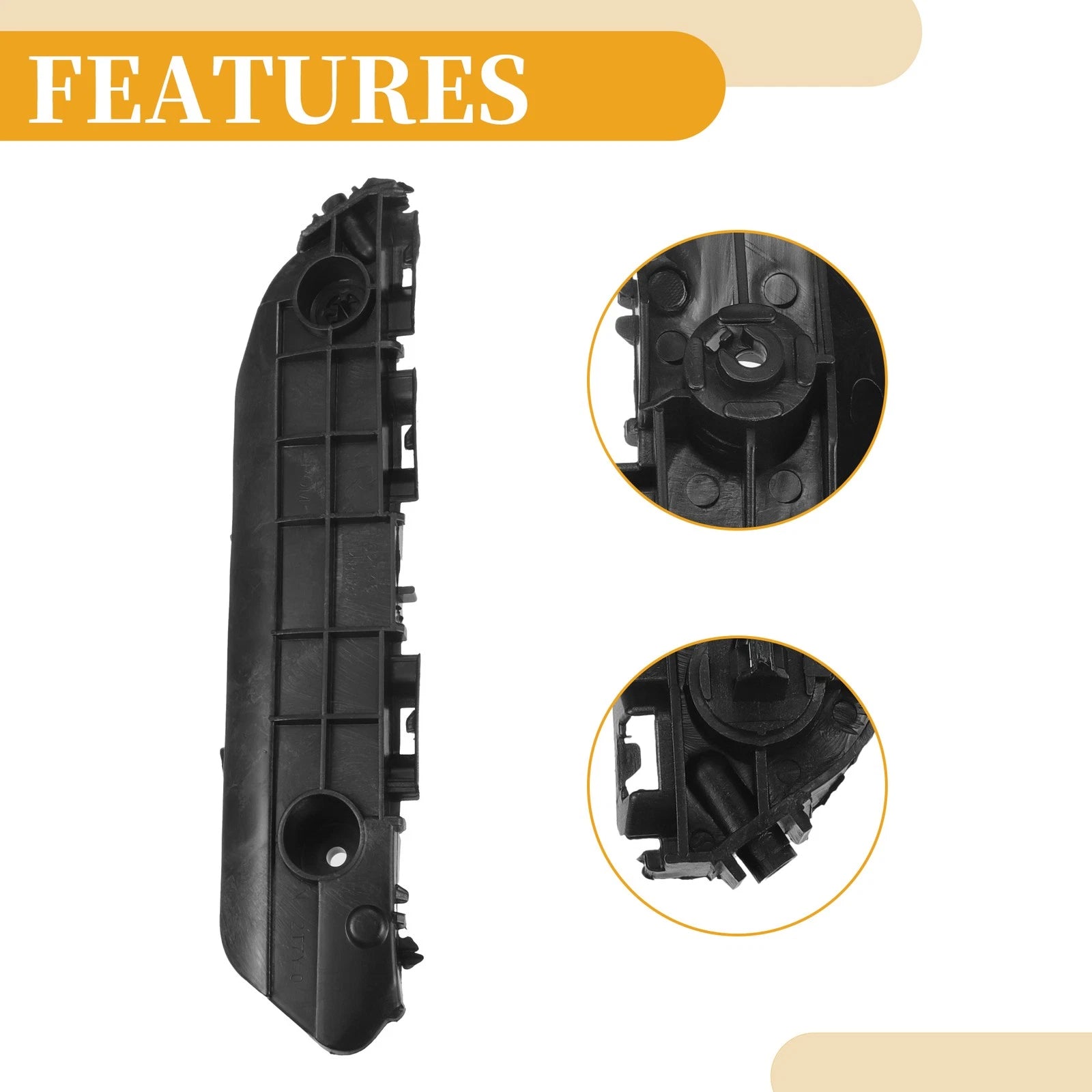 Set of 2 LH RH Front Bumper Support Brackets for Toyota Highlander (2008–2010)