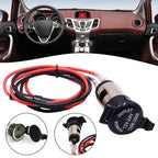 12V Power Socket with Connector Wires for Car Boat Tractor