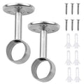 2X Stainless Steel Curtain Brackets for Easy Installation