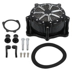 Cylinder Air Cleaner System for Harley Softail Touring (2000–2015) Black