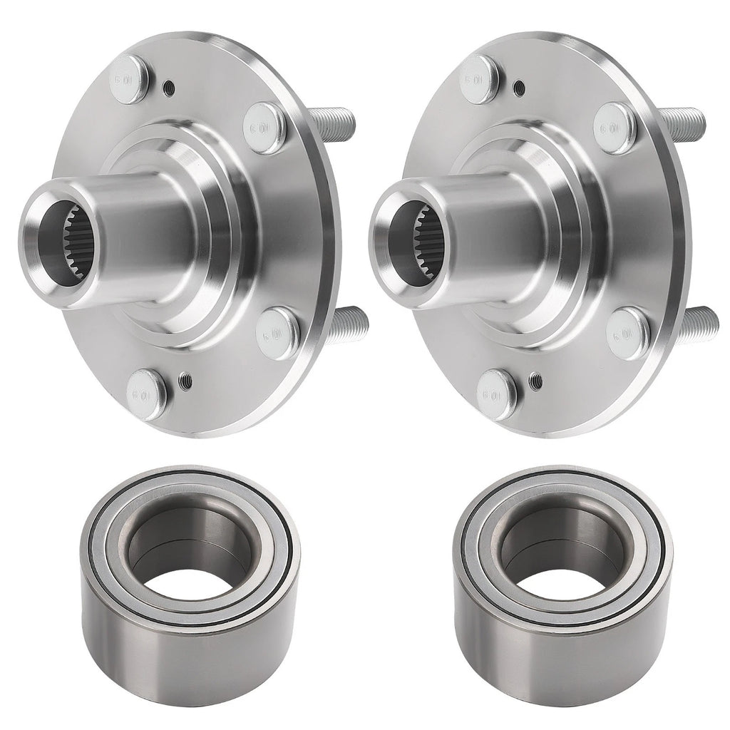 Front Wheel Bearings & Hubs for Honda Civic DX EX LX HF Hybrid (2001–2005)