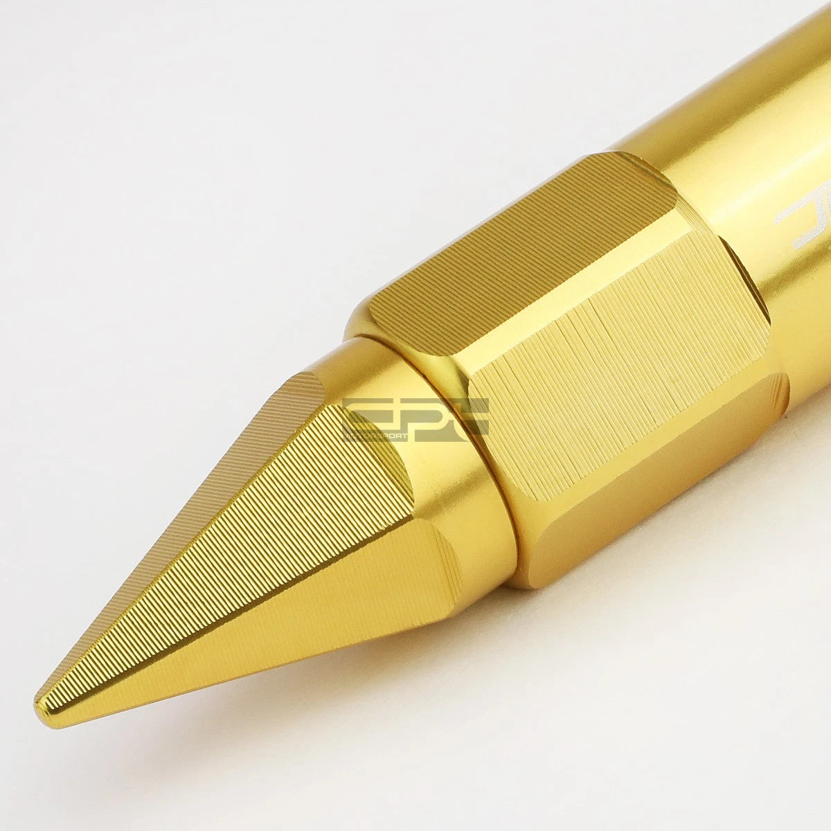 20x M12x1.5 90mm Tall Gold Aluminum Spiked Cap Lug Nuts + Adapter