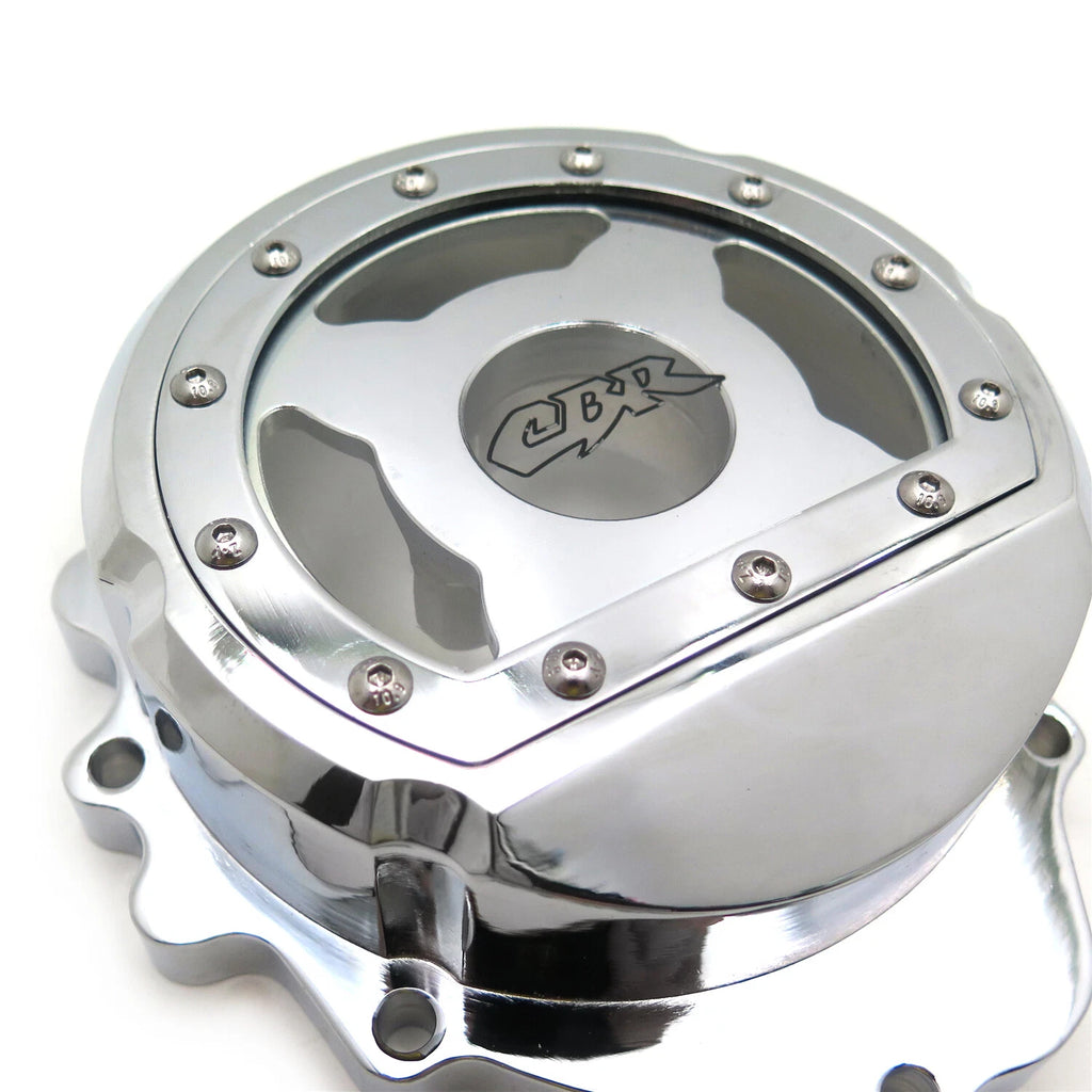 Chrome Left Engine Stator Cover for Honda CBR600RR CBR600RA (2007–2024)