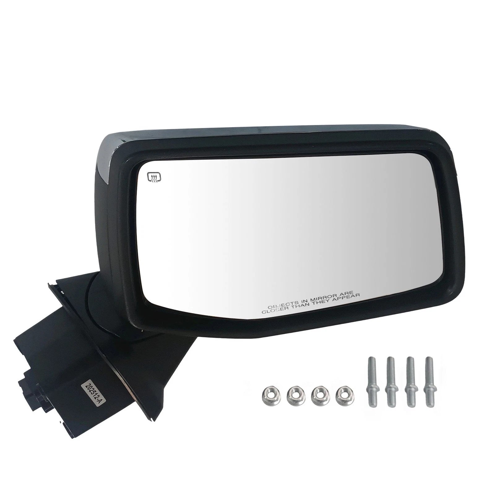Right Side Door Mirror Cap for Chevy Silverado 1500 (2019–2023) Chrome Heated