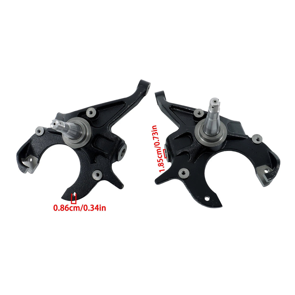 Set of 2 Drop Lowering Spindles for Chevy S10/GMC Sonoma (1982–2004)