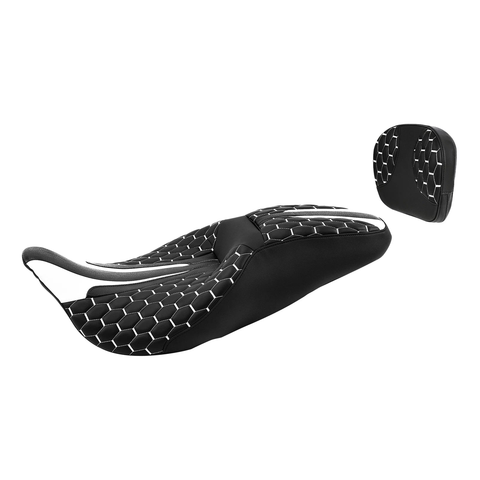 Rider Passenger Seat & Sissy Bar Pad for Harley Touring Road Glide (2009–2023)