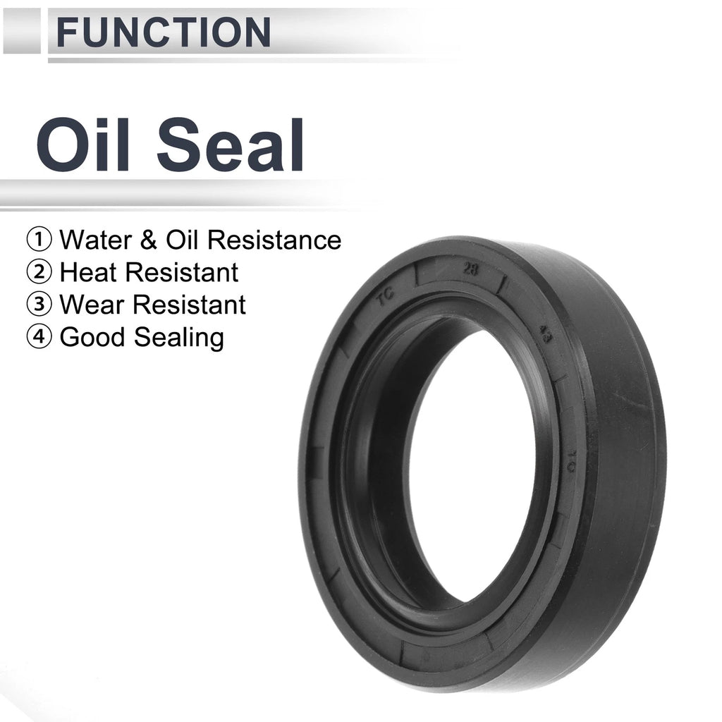 Set of 5 Oil Seal Rotary Shaft Seal TC Ring 28x43x10mm Nitrile Rubber