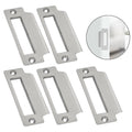 5PCS 64mm Strike Plate for Door Lock Latch (100x30mm Mounting)