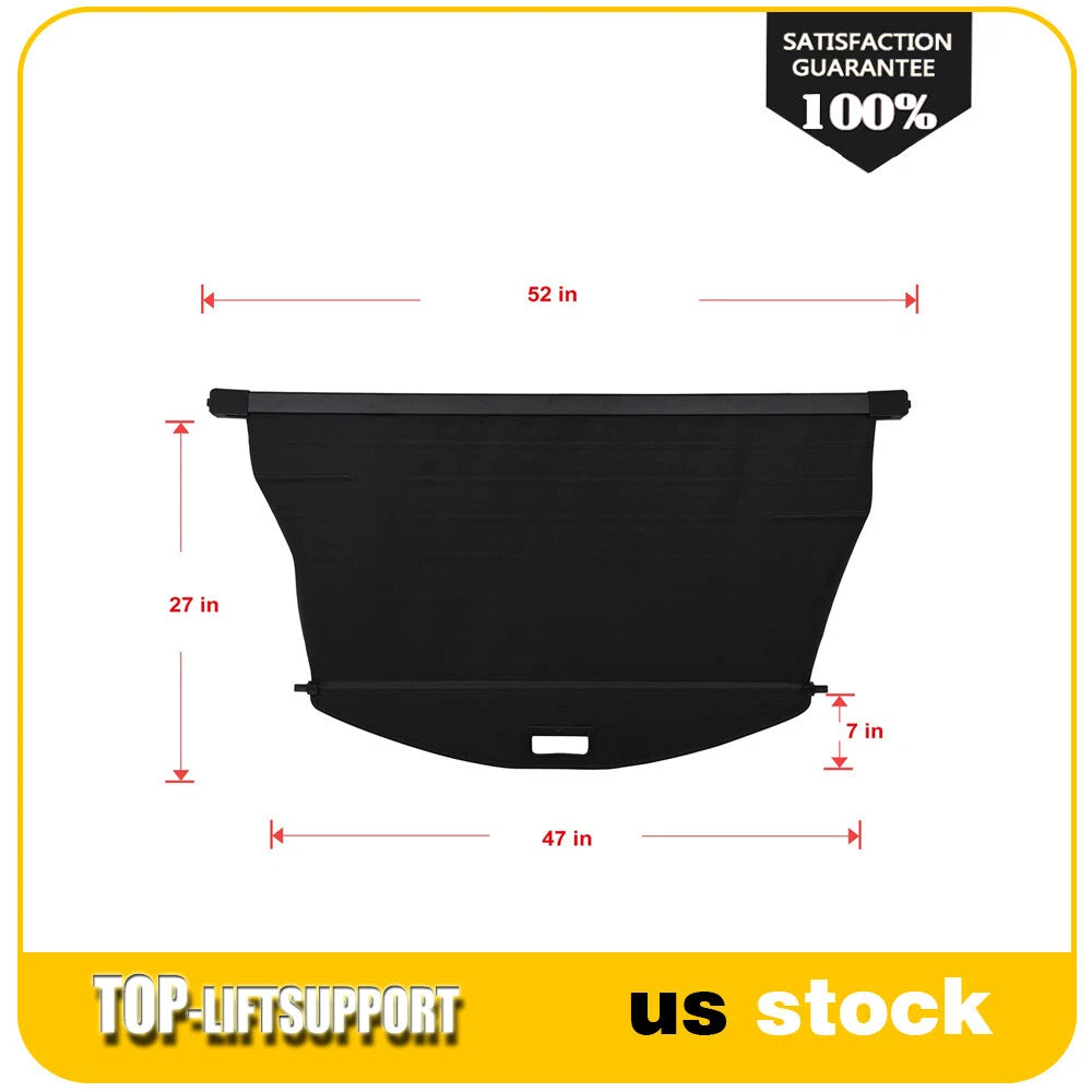 Retractable Rear Cargo Security Trunk Cover for Jeep Cherokee (2019–2023)