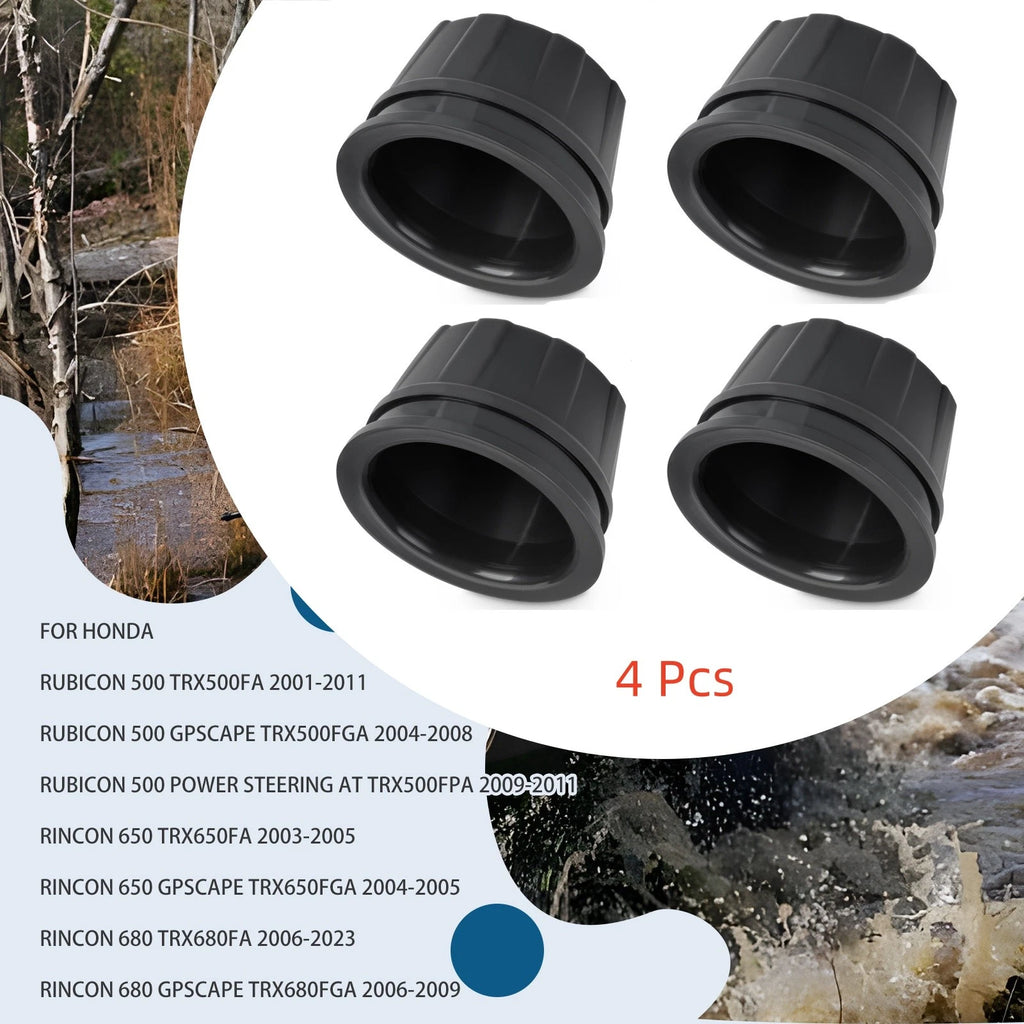Set of 4 Wheel Hub Caps for Honda Rincon 680 TRX680FA (2006–2023)
