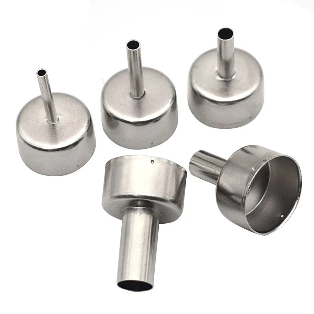 Set of 5 Nozzles for Hot Air Station Soldering (22mm, 3mm, 4mm, 5mm, 8mm, 10mm)