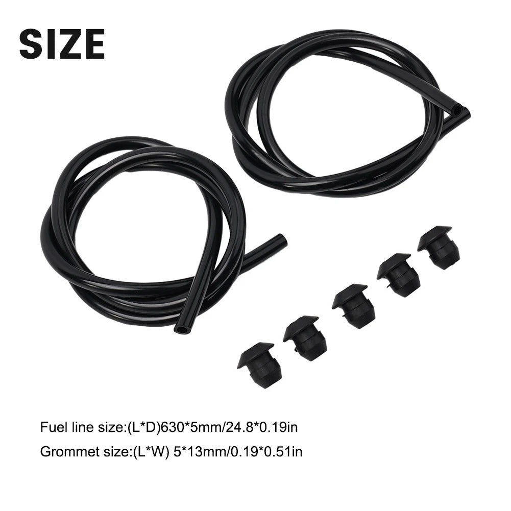 Fuel Line Tank Grommet Kit for KM85 (1 Piece) Black