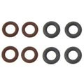 Set of 4 Upper & 4 Lower Fuel Injector Seals for Audi Volkswagen Seat