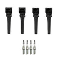 Set of 4 Ignition Coils & NGK Iridium Spark Plugs for Mazda 3 6 CX-3 CX-5