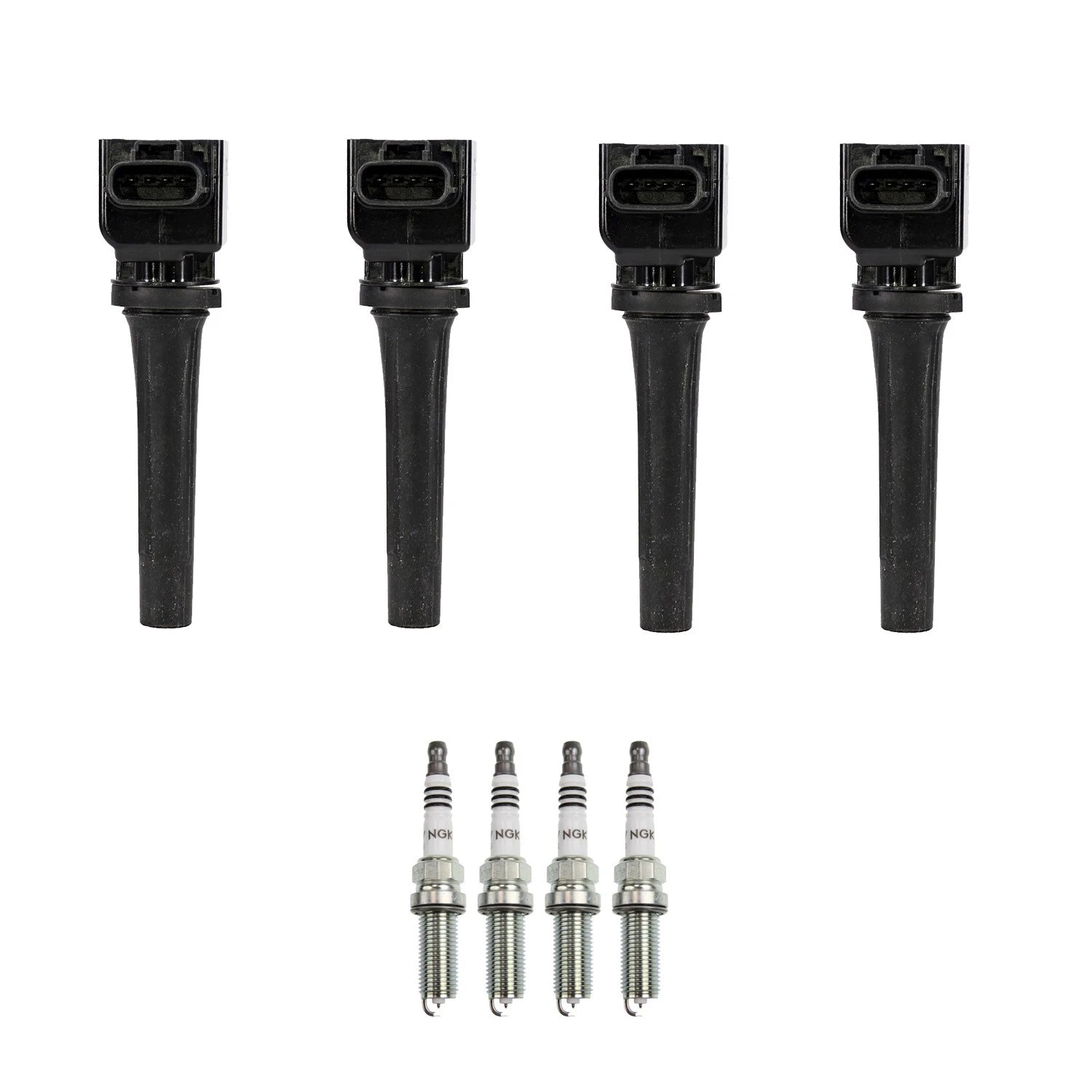 Set of 4 Ignition Coils & NGK Iridium Spark Plugs for Mazda 3 6 CX-3 CX-5