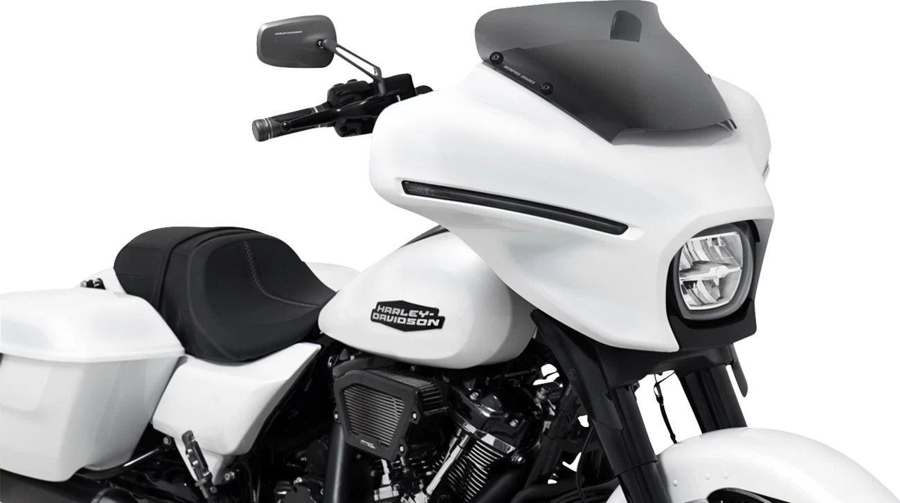 3" Spoiler Windshield for Harley FLHX (MEM88710) - Dark Black Smoke
